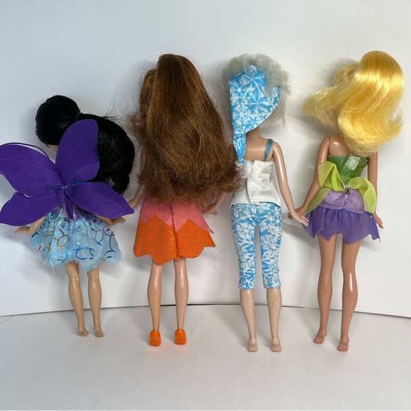 Disney Fairies Tinker Bell Doll Lot Fawn Silvermist Periwinkle Pajama Party Pjs - Picture 8 of 12